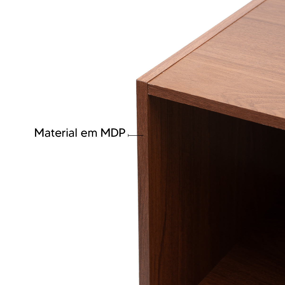 Armário Aéreo Sem Porta IRM Light 70cm — MDP com Acabamento UV e Fixação na Parede, Nicho Aberto para Acesso Rápido e Cozinha Mais Organizada e Otimizar Espaço Acima da Geladeira