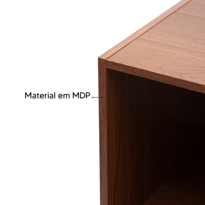 Armário Aéreo Sem Porta IRM Light 70cm — MDP com Acabamento UV e Fixação na Parede, Nicho Aberto para Acesso Rápido e Cozinha Mais Organizada e Otimizar Espaço Acima da Geladeira