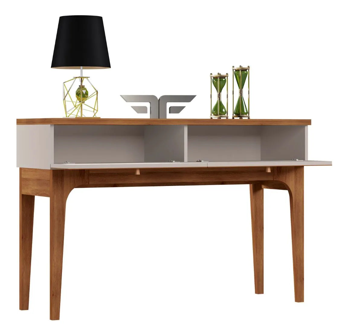 Aparador Buffet Veneza 120cm com porta basculante e pés usinados, para sala de estar ou jantar