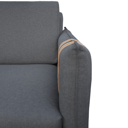 Poltrona Bogotá Linho 1 Lugar – Estrutura em Eucalipto