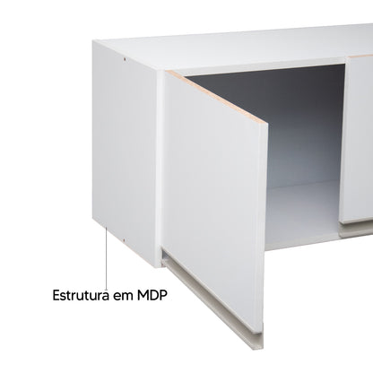 Armário Aéreo de cozinha Splendore 120cm — Estrutura em MDP com Pintura UV, Puxadores ABS e Dobradiças Metálicas para Organizar Cozinha, Sala ou Lavanderia