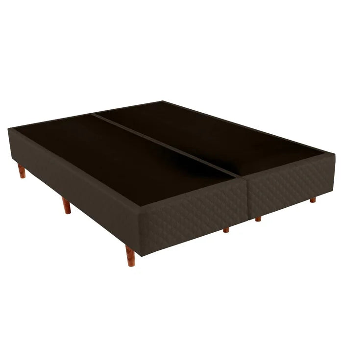 Cama Box Queen 158x198 Suede – Base Antiderrapante
