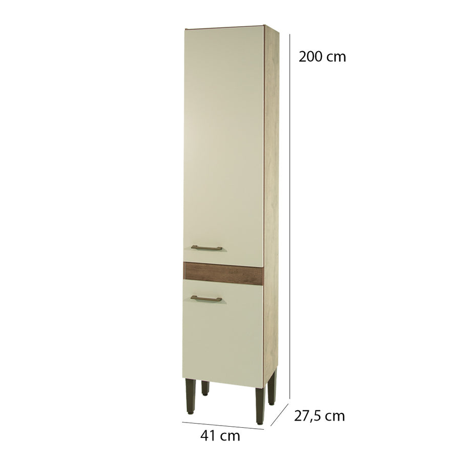 Paneleiro Marta 200cm 2 Portas – Pés Ajustáveis