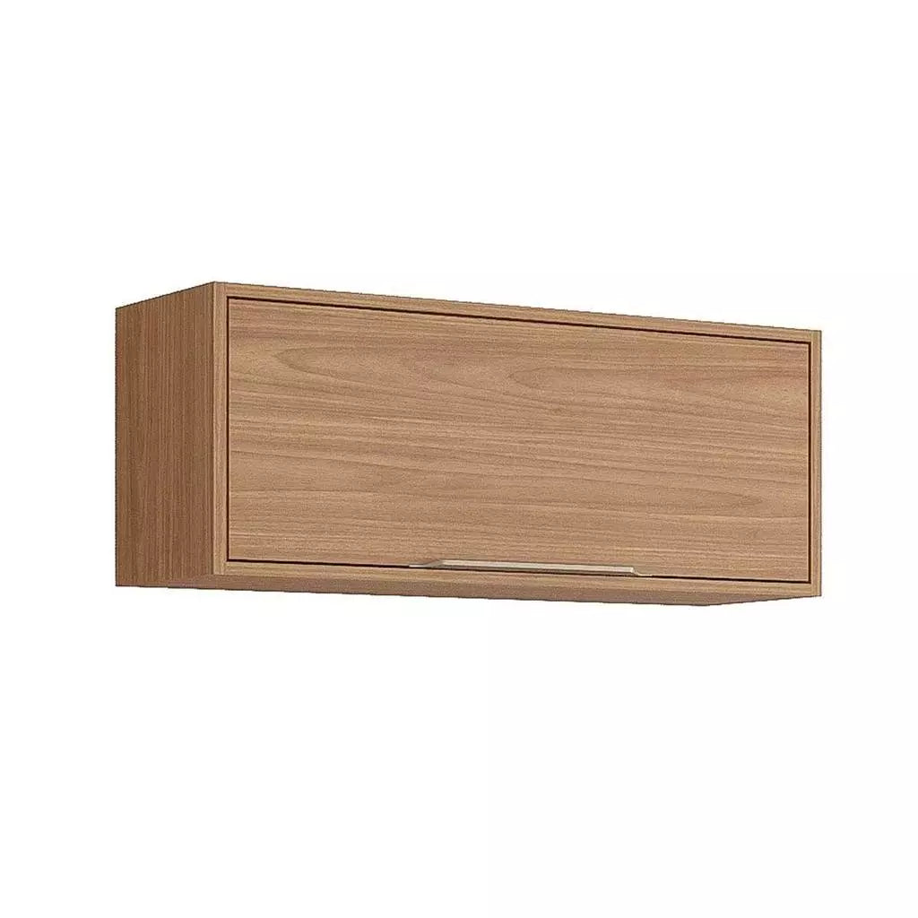 Armário Aéreo de Cozinha Divina 80cm — Estrutura 100% MDF com Pintura UV Premium, Porta Basculante com Pistão a Gás para Cozinha Moderna e Compacta
