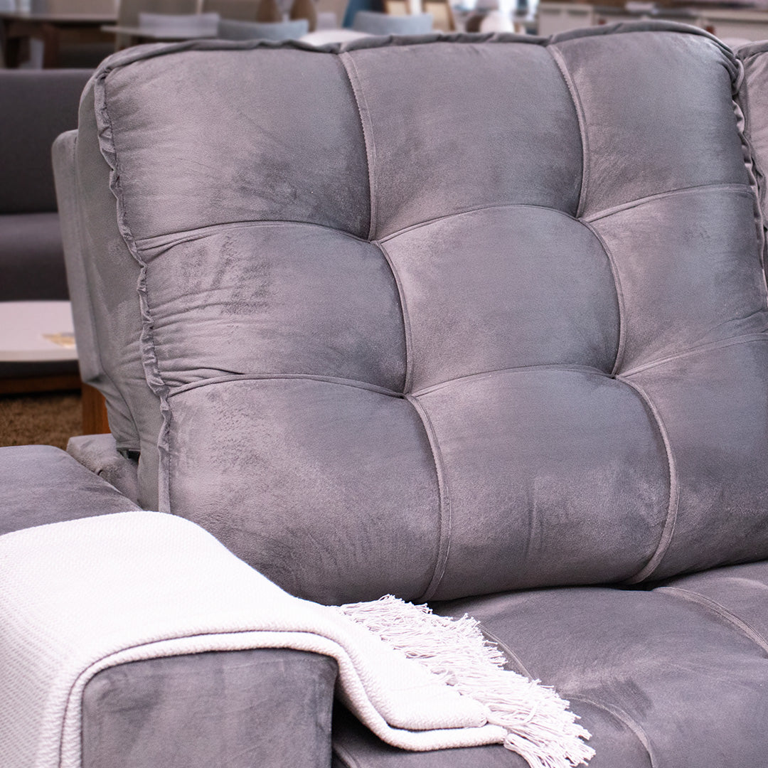 Sofá Liverpool 3 Lugares Retrátil e Reclinável com Molas Ensacadas e Pillow 2m