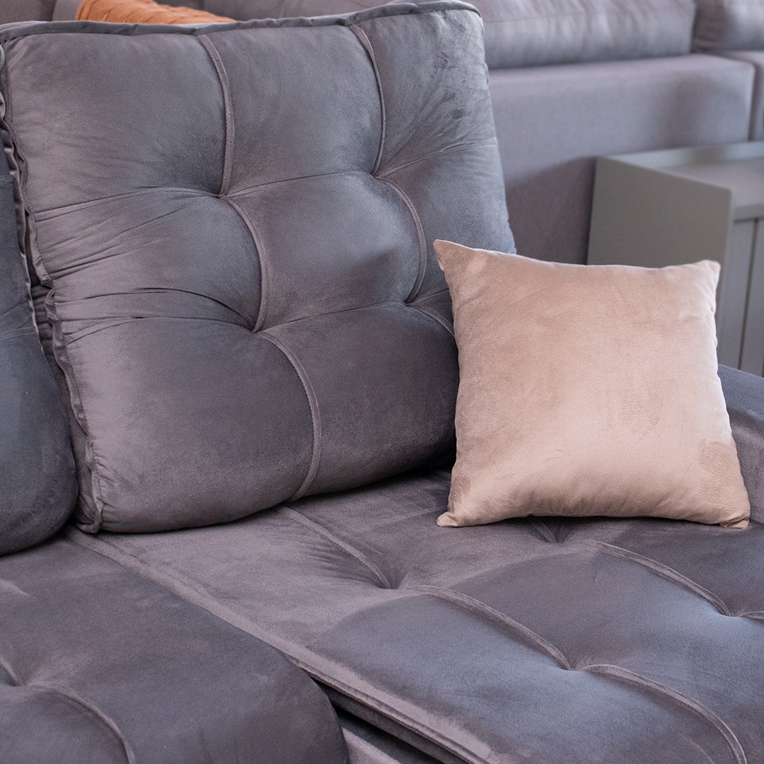 Sofá Liverpool 3 Lugares Retrátil e Reclinável com Molas Ensacadas e Pillow 2m