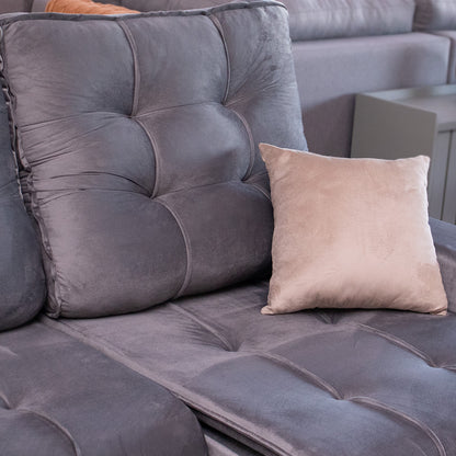Sofá Liverpool 3 Lugares Retrátil e Reclinável com Molas Ensacadas e Pillow 2m