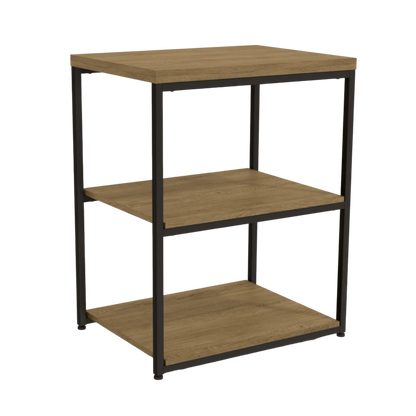 Mesa de Apoio Industrial 45x60cm Freijó e Preto Fosco