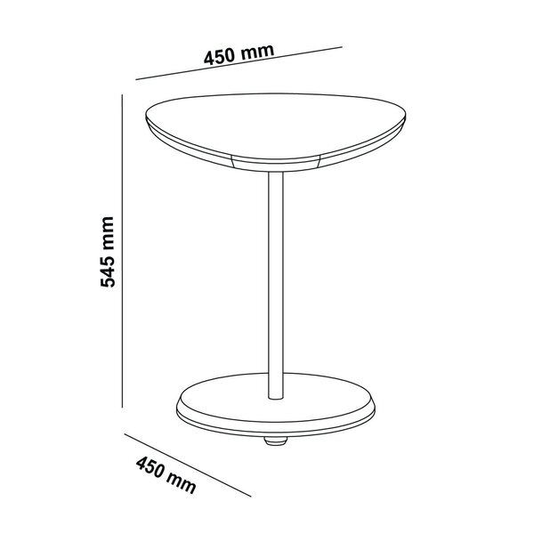 Mesa De Apoio Lateral Alta Para Sofá em Sala de Estar