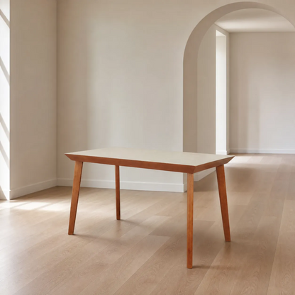 Mesa de Jantar Naiara 120 cm com Tampo de Vidro – 4 Lugares
