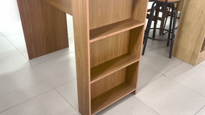 Bancada de Madeira Luna em MDP Para Cozinha Alta