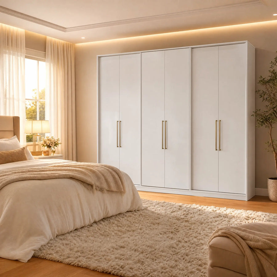 Guarda-Roupa PH1720 com 6 Portas e 4 Gavetas