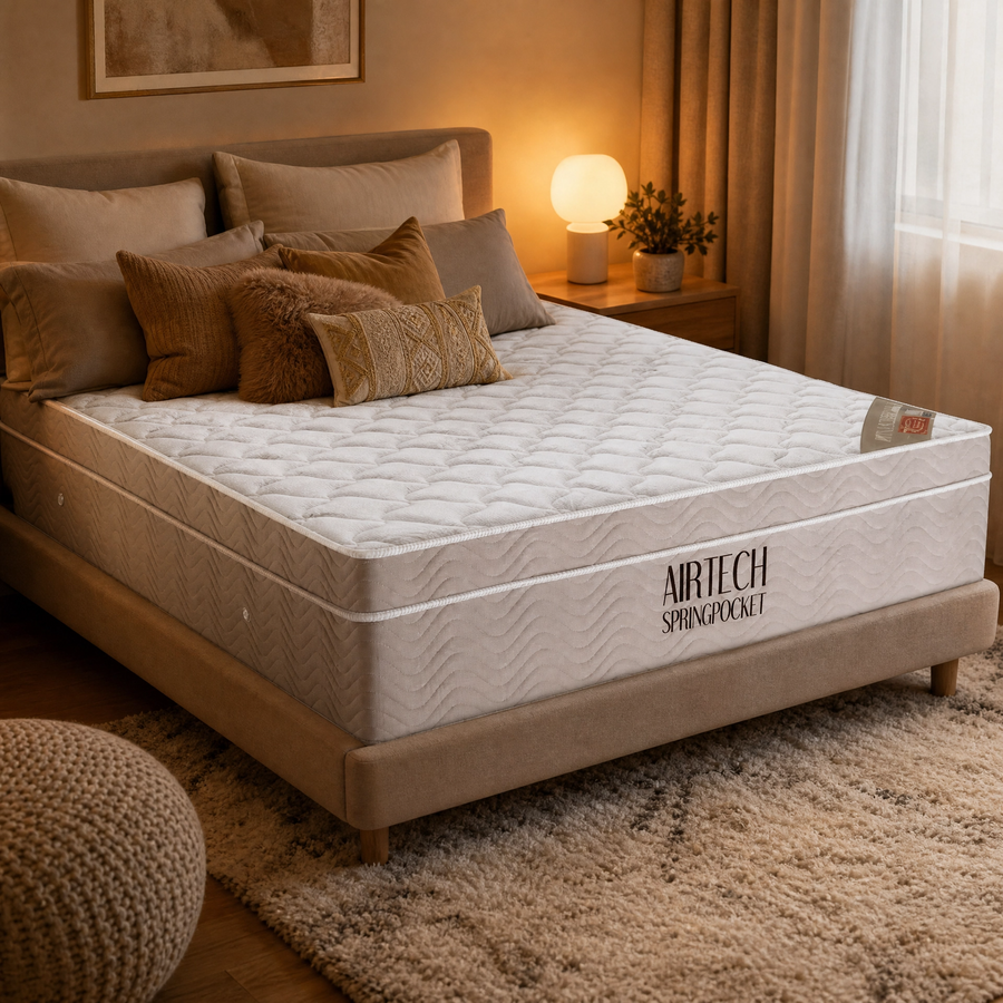 Colchão Casal Airtech Spring com Molas Ensacadas 138 x 188 x 30 cm