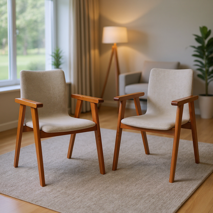 Kit 2 Cadeiras Escandinava Ergonomicas Lisboa